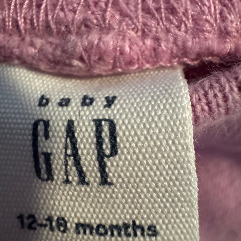✨ Baby Gap Pink/Purple Sweatpants 👶💗 | 12 to 18 Months | Cozy Fleece Joggers 🛍️ - Picture 2 of 5